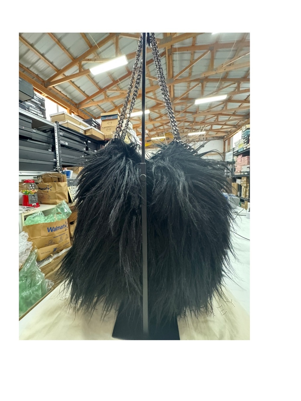 Stella McCartney Falabella faux fur bag with original dust bag EUC - Picture 3 of 11